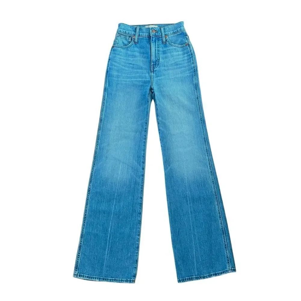 Madewell 11” High Rise Flare Jeans Medium Blue Size 23